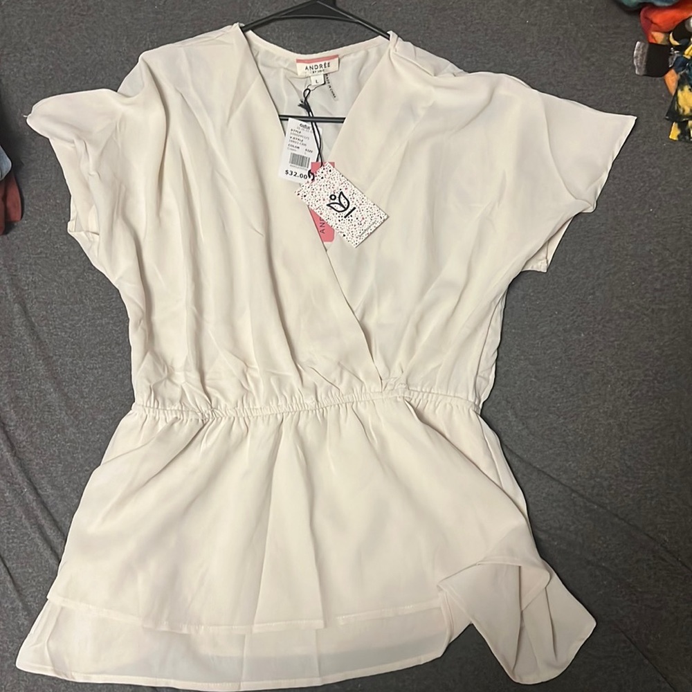 Brand new never worn blouse. Bought from glicks size L